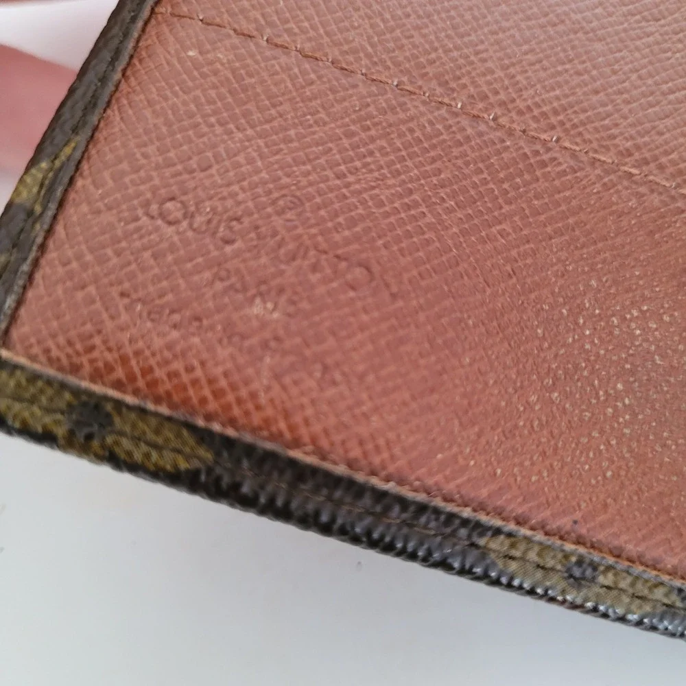 Louis Vuitton Monogram Canvas Elise Trifold Wallet Brown Compact Wallet